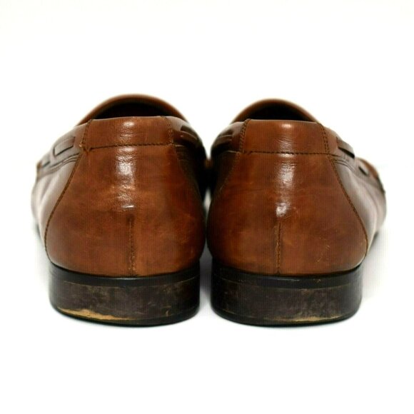 Johnston and Murphy Brown Tassel Kiltie Loafer Mens 10N Brown Handcrafted #8134 - Picture 5 of 8